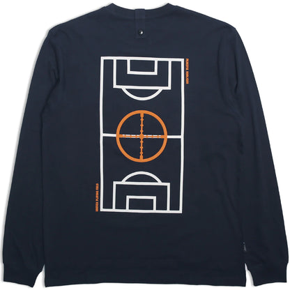 Peaceful Hooligan Uneven Playing Field LS Tee // NAVY