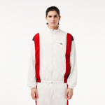 Lacoste Showerproof Track Jacket BH6978 // WHITE/RED