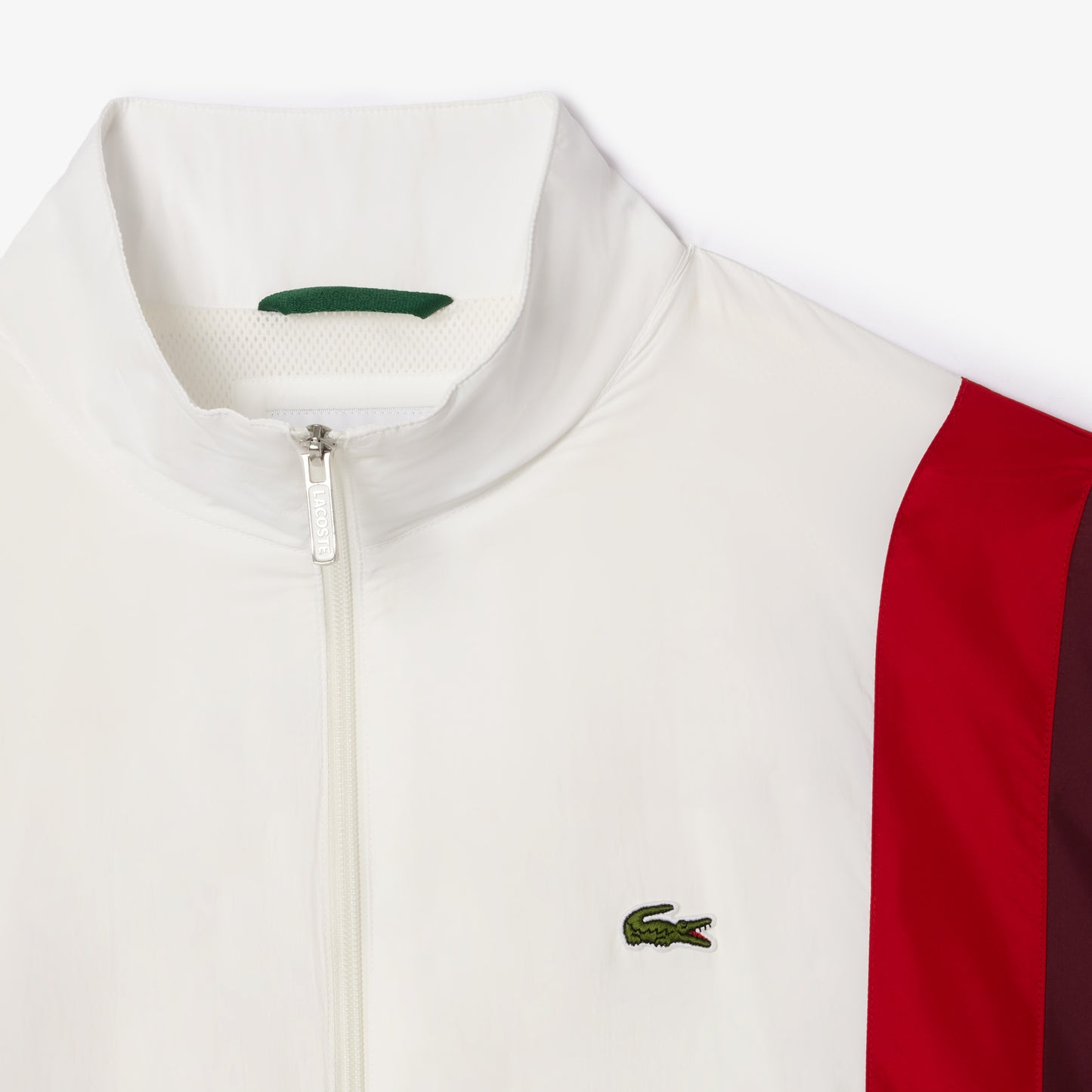 Lacoste Showerproof Track Jacket BH6978 // WHITE/RED