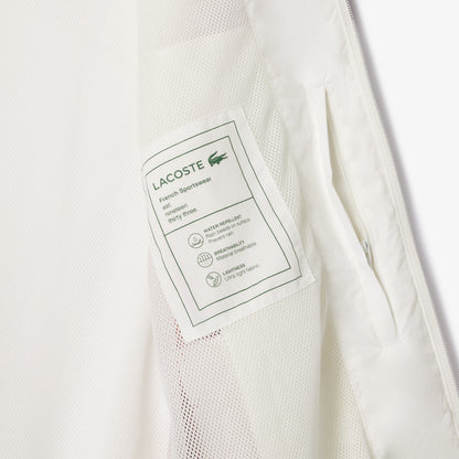 Lacoste Showerproof Track Jacket BH6978 // WHITE/RED