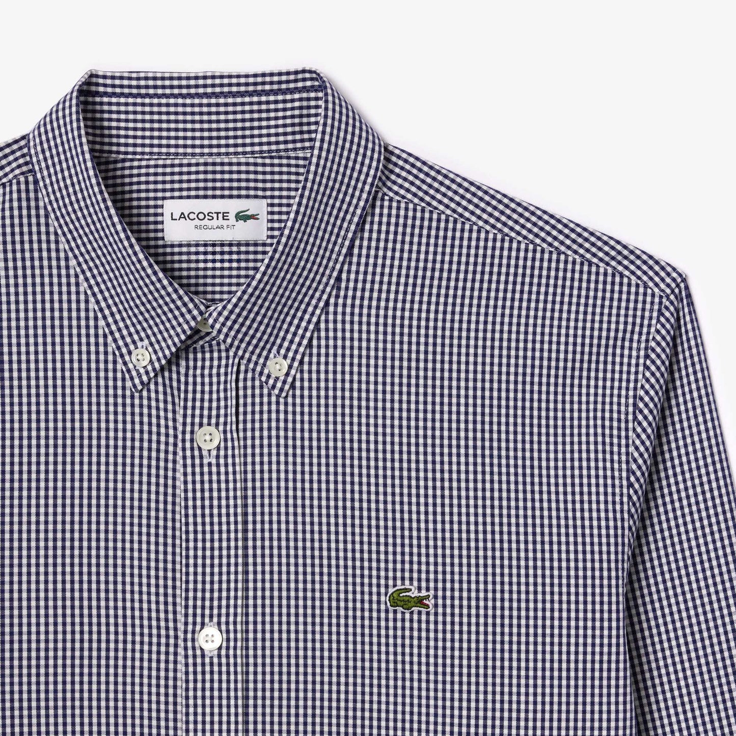 Lacoste Checked Cotton Shirt CH2932 // NAVY BLUE 522