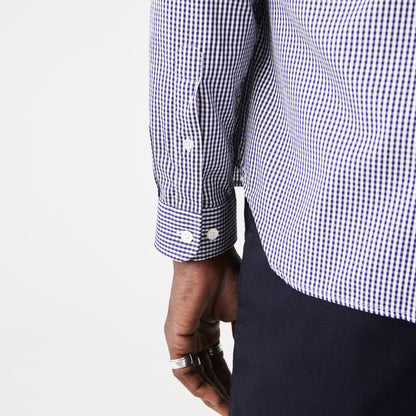 Lacoste Checked Cotton Shirt CH2932 // NAVY BLUE 522