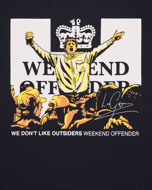 Weekend Offender Leo Gregory Graphic T-Shirt // NAVY