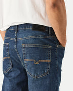 Weekend Offender Straight Fit Denim Jeans // DARK VINTAGE