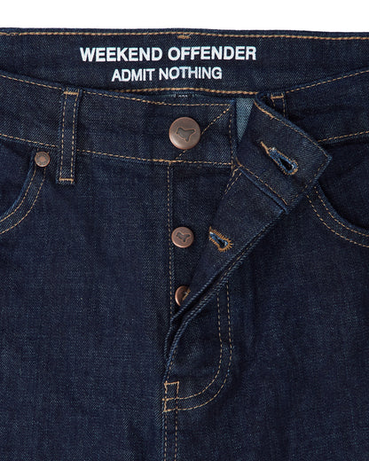 Weekend Offender Tapered Dark Rinsed Denim Jeans