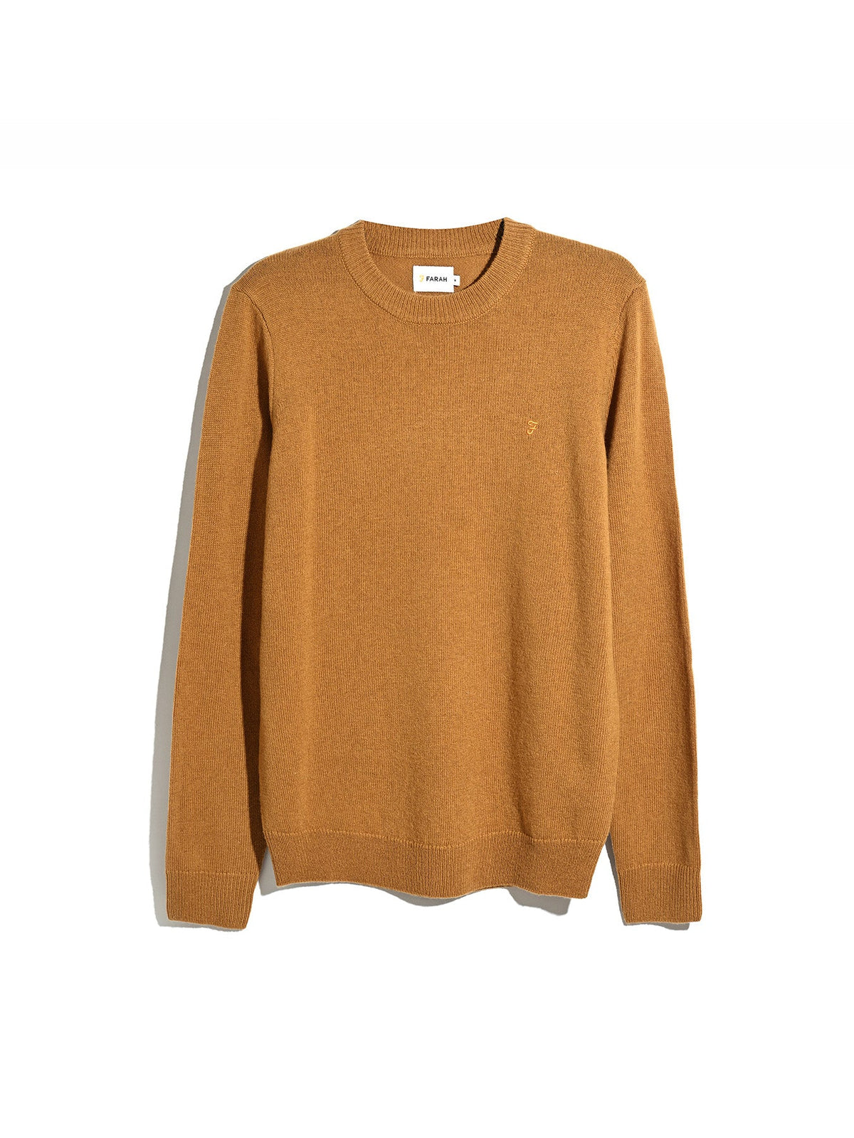 Farah Maidstone Lambswool Sweater // RUST