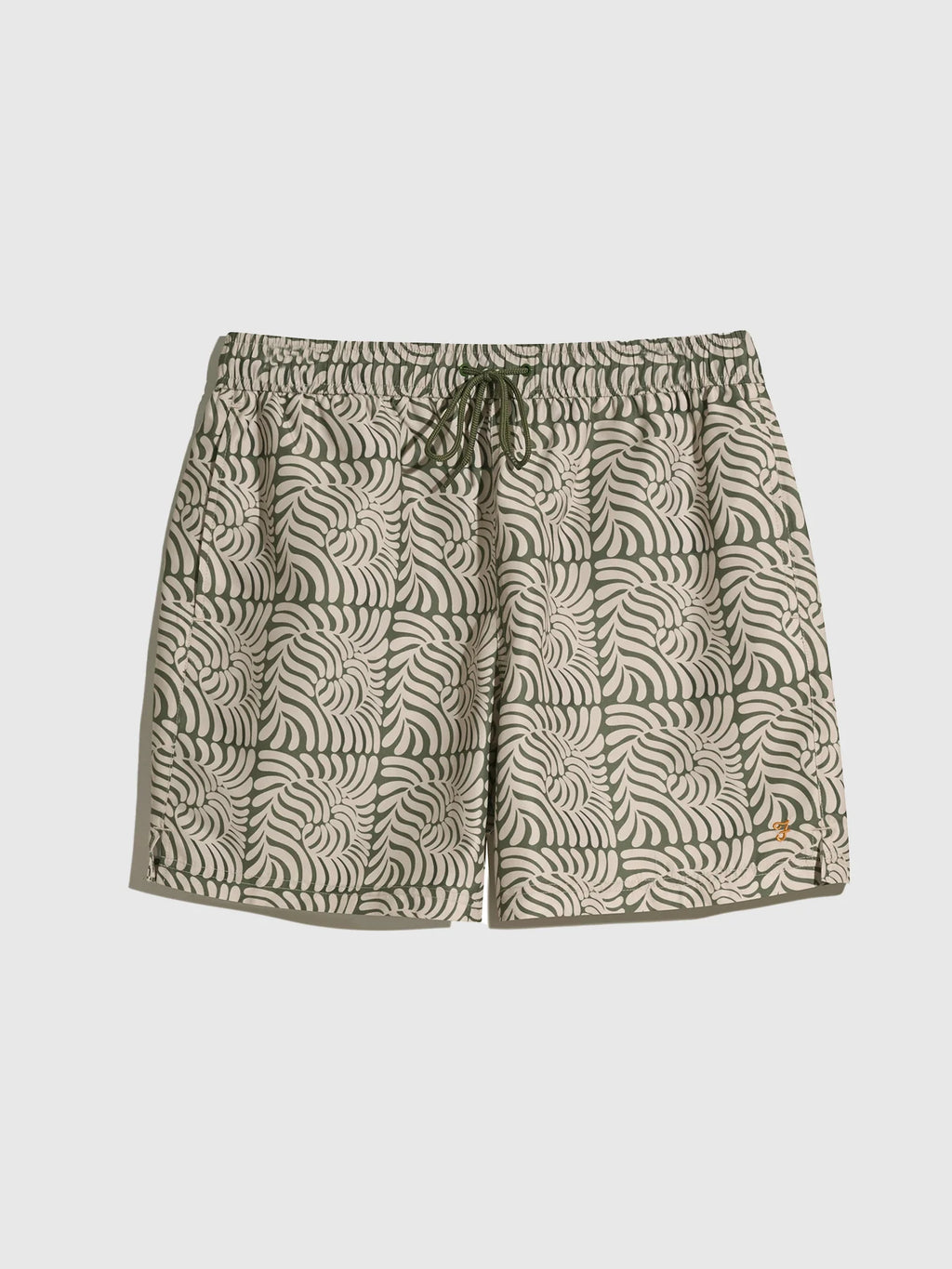 Farah Colbert Fern Print Swim Shorts // ROCKET GREEN