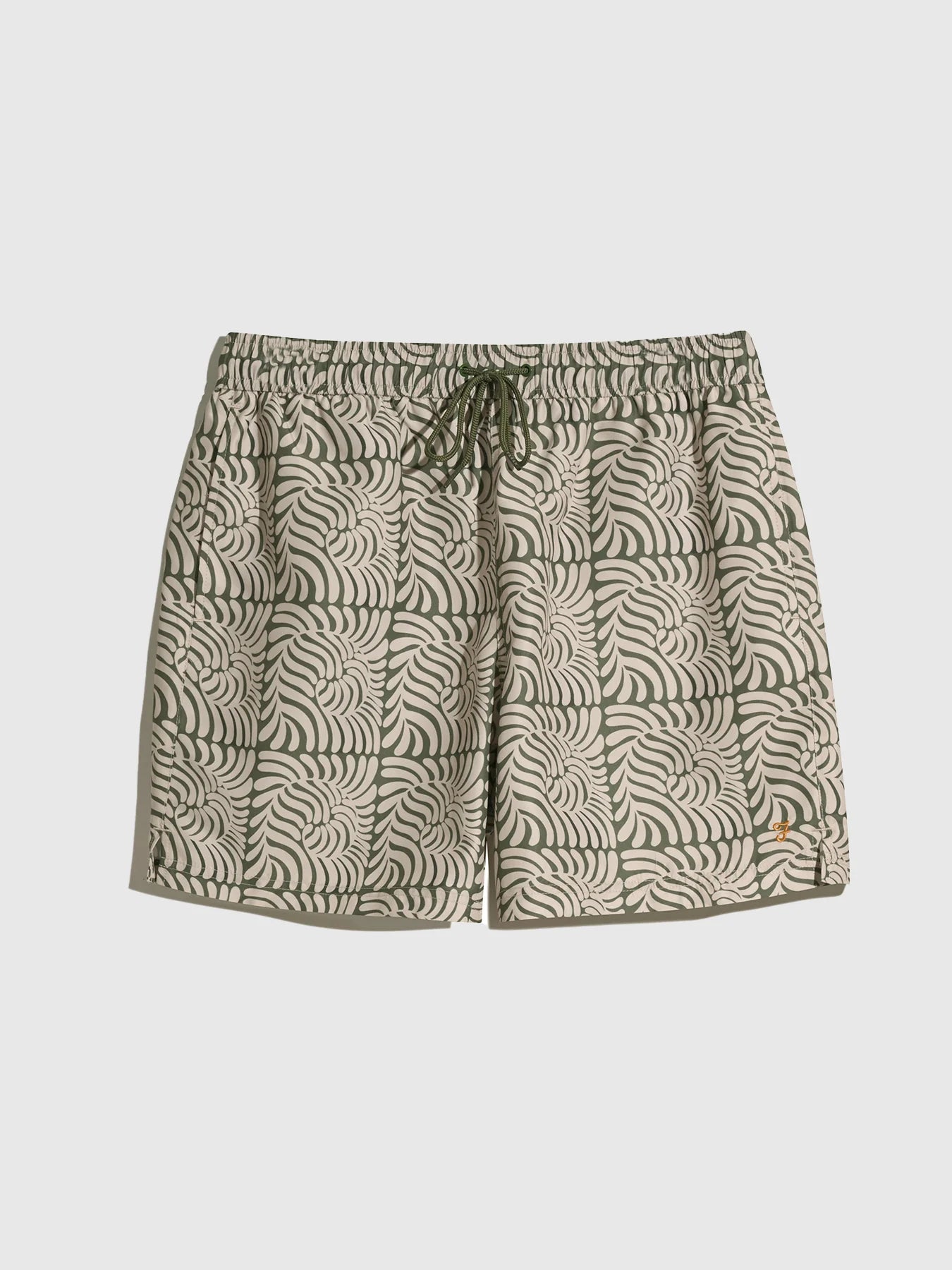 Farah Colbert Fern Print Swim Shorts // ROCKET GREEN