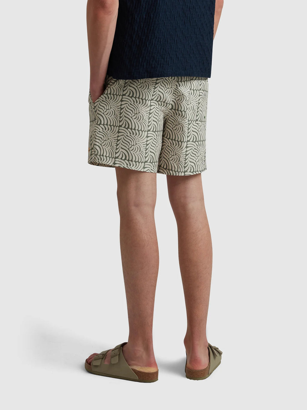 Farah Colbert Fern Print Swim Shorts // ROCKET GREEN