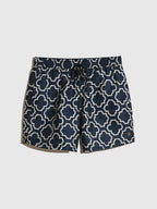 Farah Colbert Medieval Print Swim Shorts // SIGIL BLUE