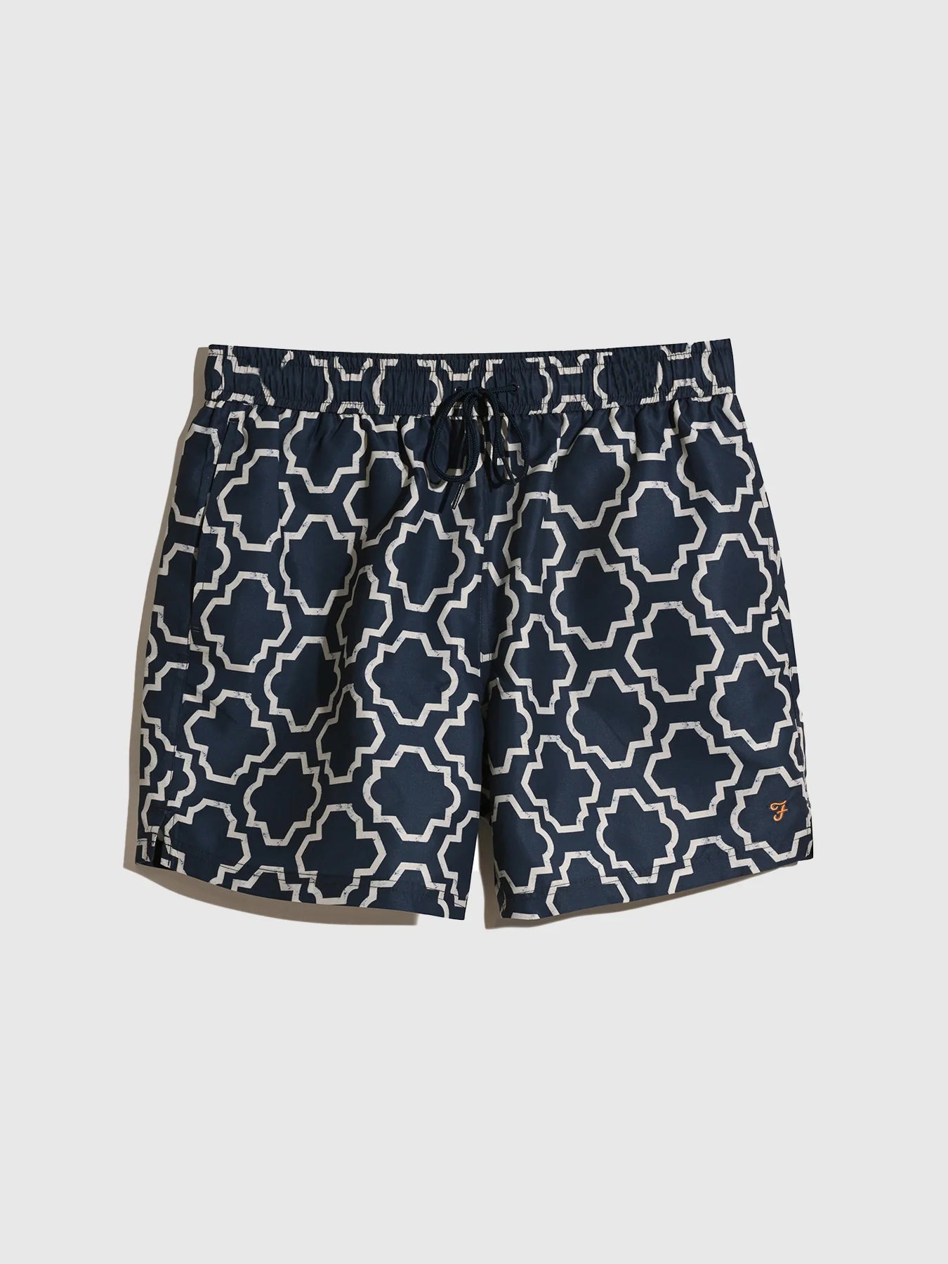 Farah Colbert Medieval Print Swim Shorts // SIGIL BLUE