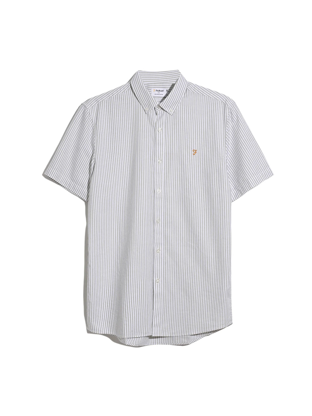 Farah Brewer Stripe Short Sleeve Shirt // BALSAM