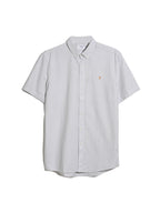 Farah Brewer Stripe Short Sleeve Shirt // BALSAM