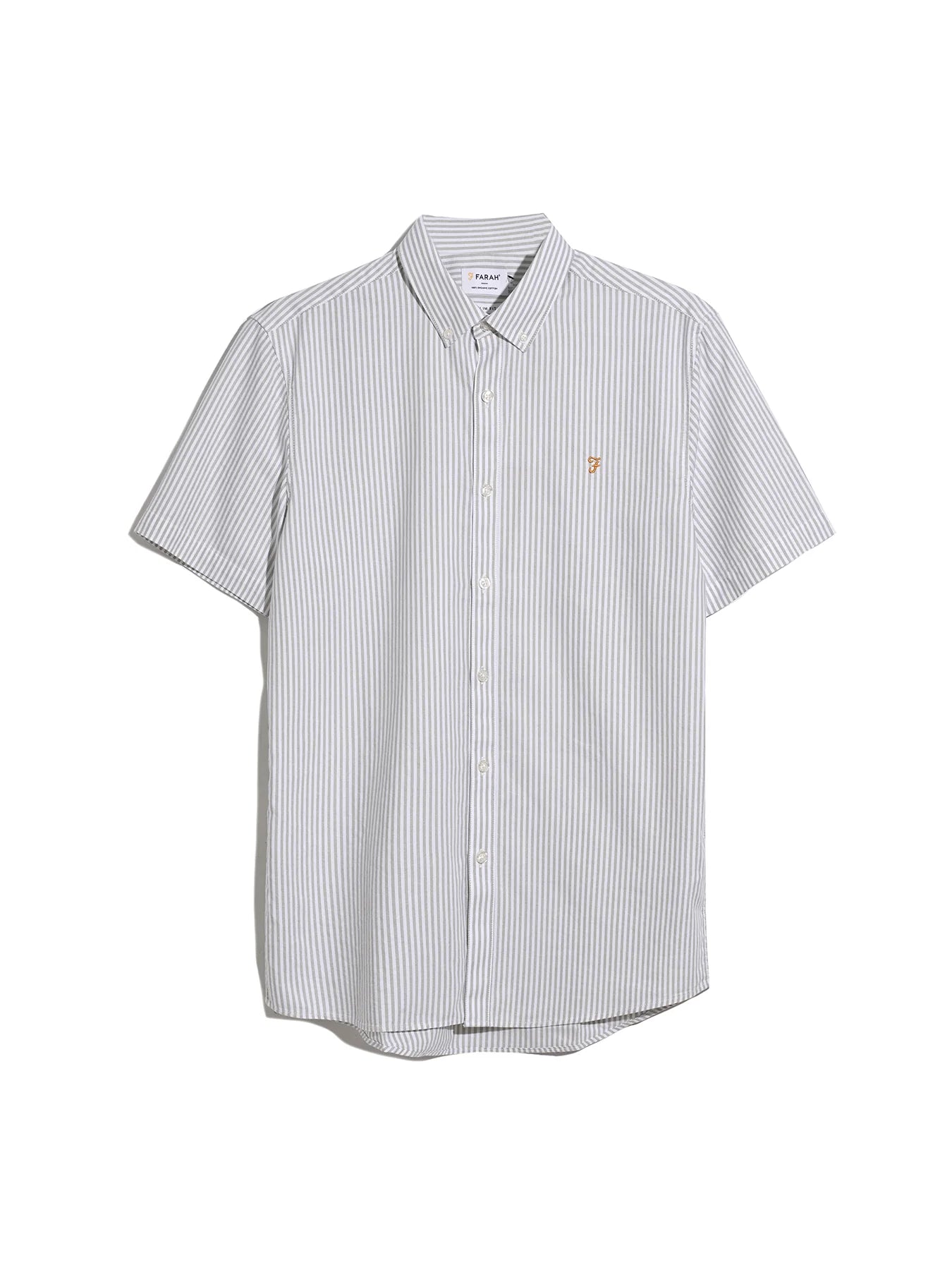 Farah Brewer Stripe Short Sleeve Shirt // BALSAM