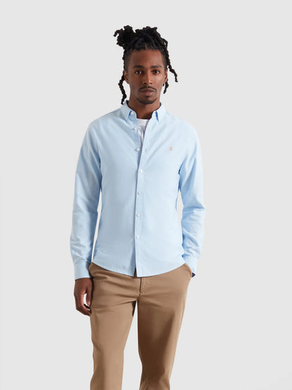 Farah Brewer Slim Fit LS Shirt // SKYE BLUE