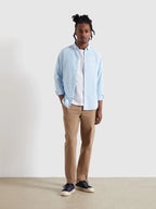 Farah Brewer Slim Fit LS Shirt // SKYE BLUE