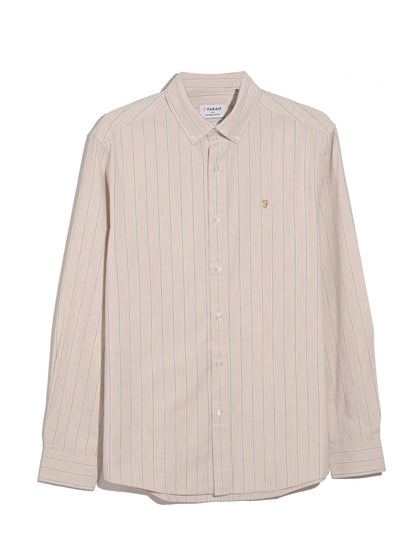 Farah Steen Striped Shirt // PINK