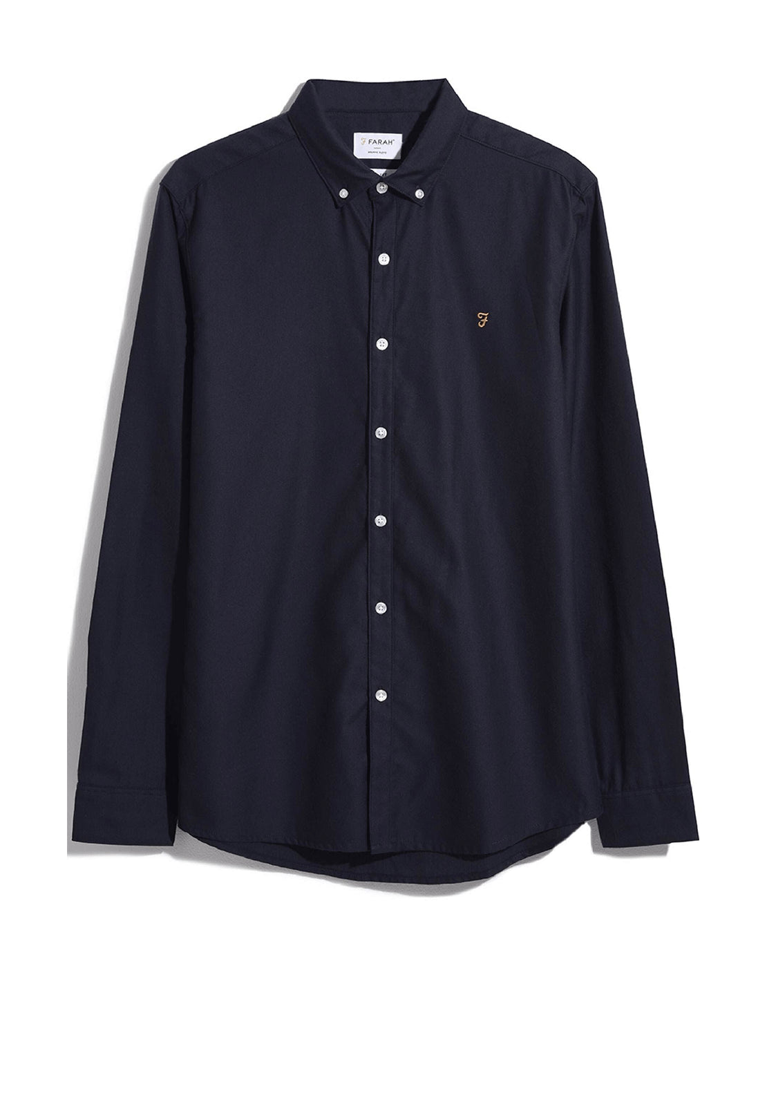 Farah Fraser Plain Shirt // 412 TRUE NAVY
