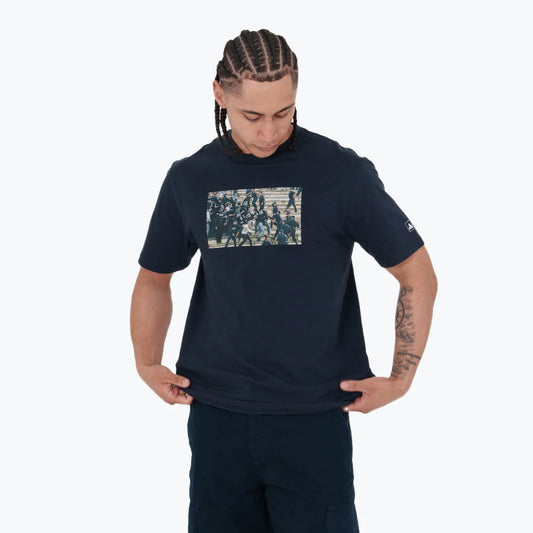 Fredlig huligan Frontline T-shirt // NAVY