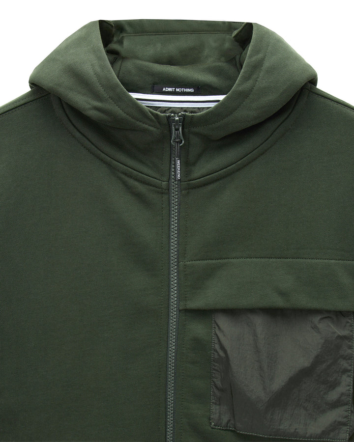 Weekend Offender Daponte Hoodie Black // GREEN