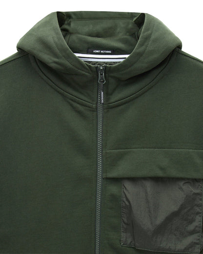 Weekend Offender Daponte Hoodie Black // GREEN