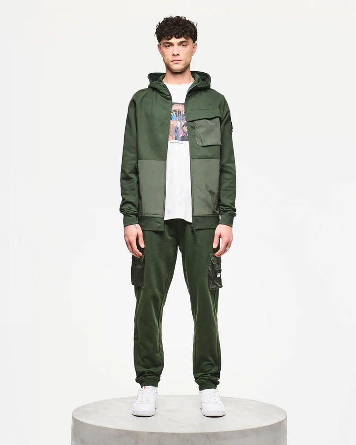 Weekend Offender Daponte Hoodie Black // GREEN