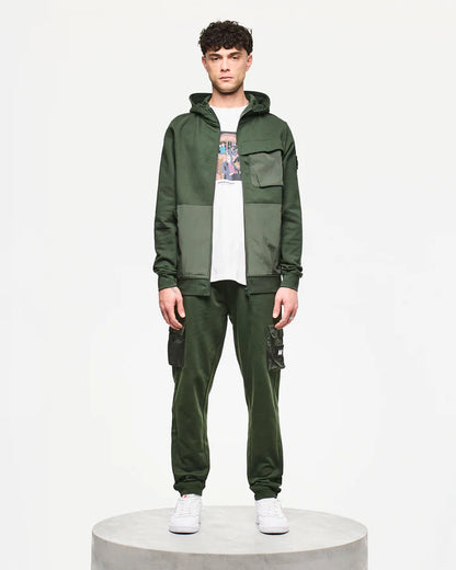 Weekend Offender Daponte Hoodie Black // GREEN