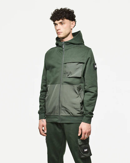 Weekend Offender Daponte Hoodie Black // GREEN