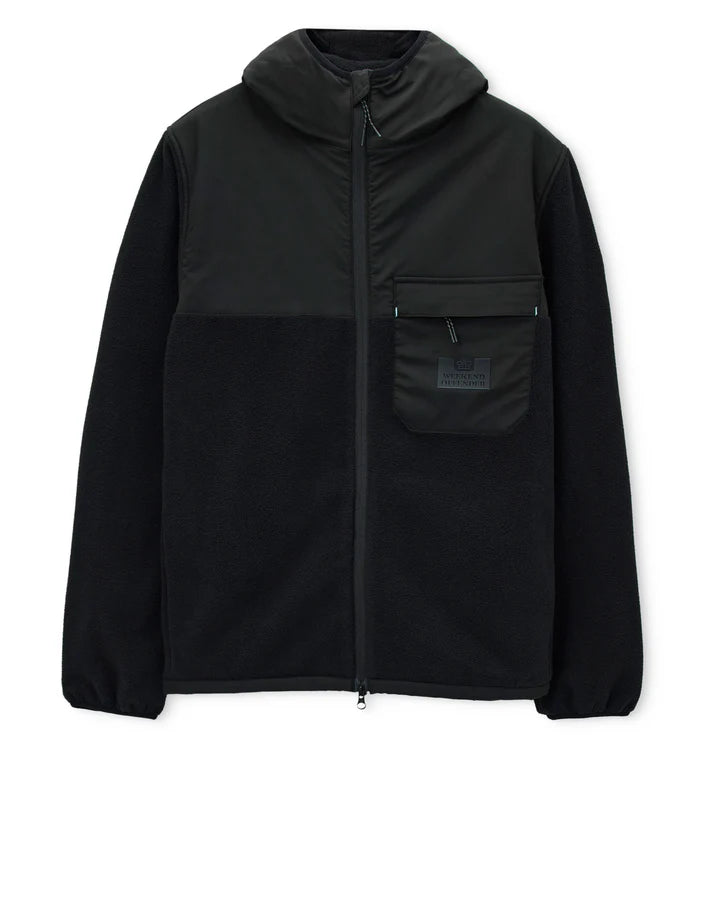 Weekend Offender Frusciante Polar Fleece Hoodie // BLACK