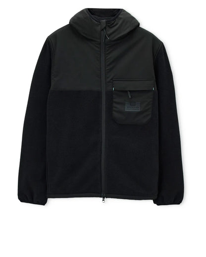 Weekend Offender Frusciante Polar Fleece Hoodie // BLACK