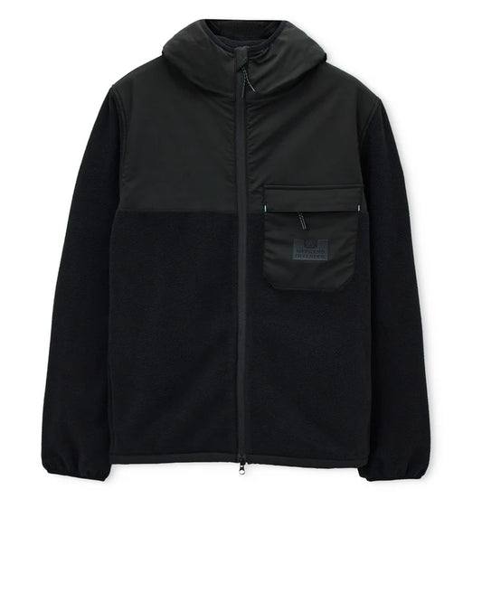 Weekend Offender Frusciante Polar Fleece Hoodie // BLACK