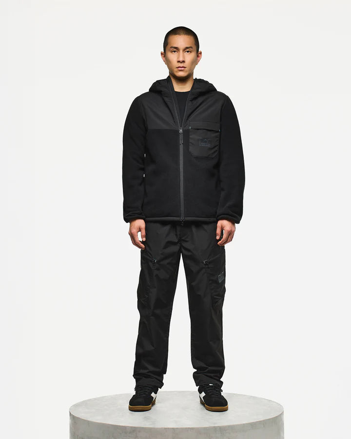 Weekend Offender Frusciante Polar Fleece Hoodie // BLACK
