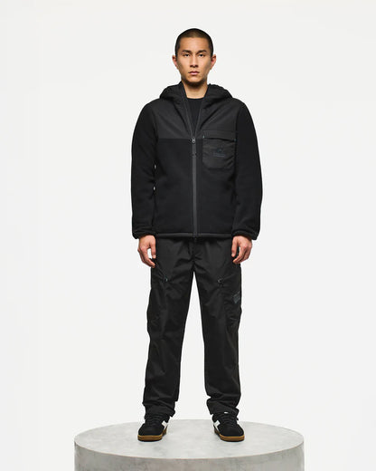 Weekend Offender Frusciante Polar Fleece Hoodie // BLACK