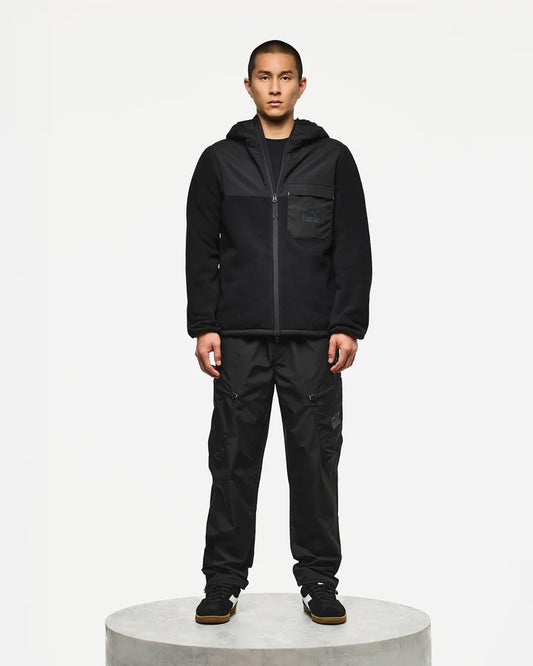 Weekend Offender Frusciante Polar Fleece Hoodie // BLACK