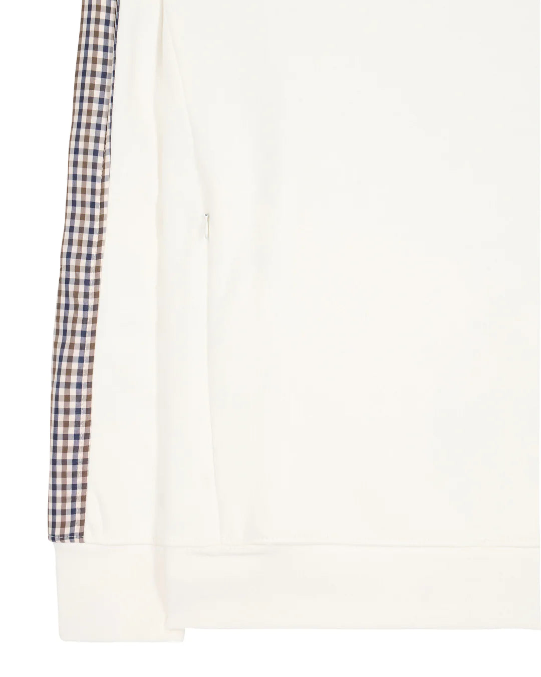 Weekend Offender Lo Sung Check Sleeve Hood // WINTER WHITE