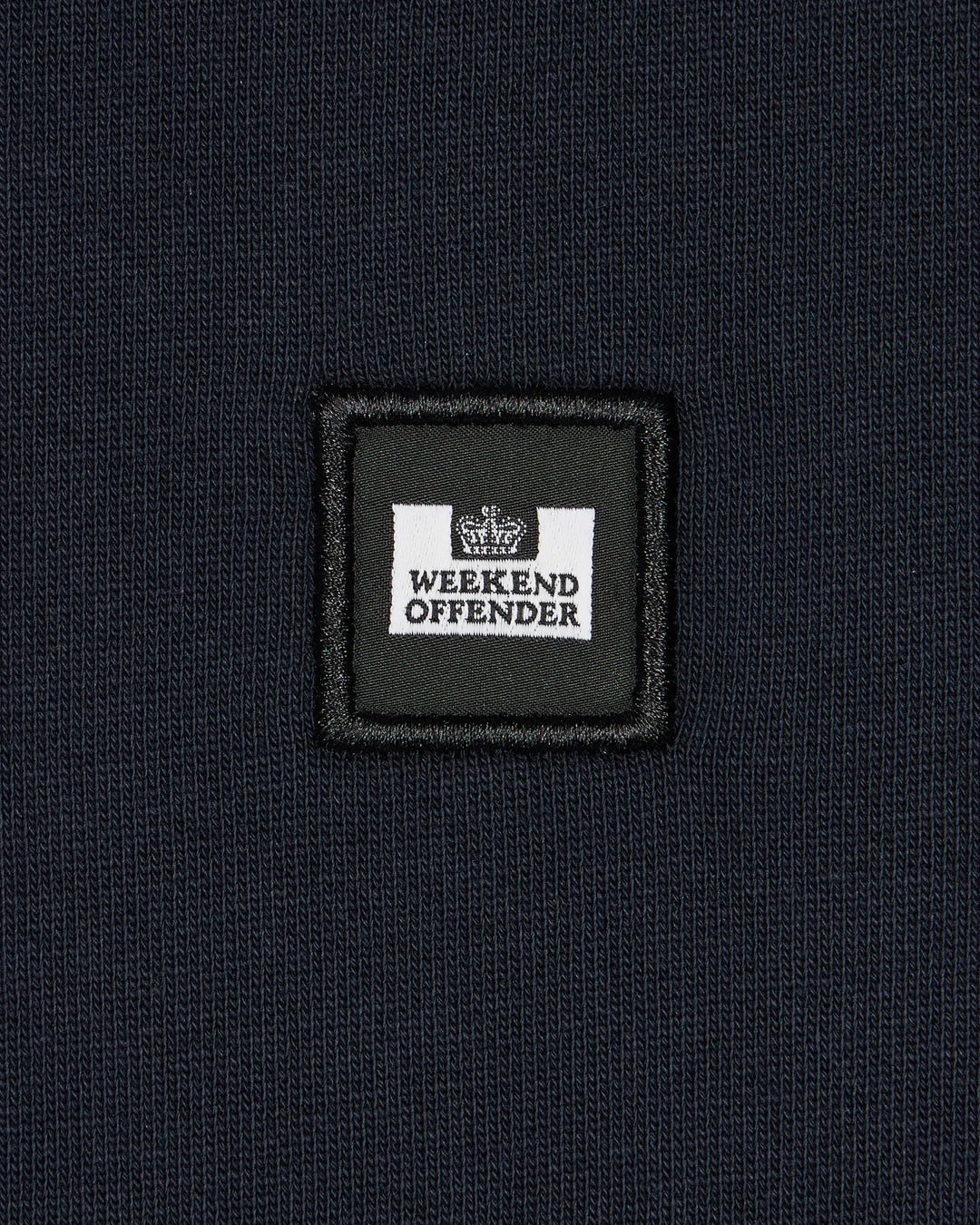 Weekend Offender Lo Sung Check Sleeve Hood // NAVY