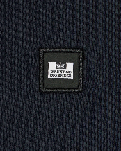 Weekend Offender Lo Sung Check Sleeve Hood // NAVY