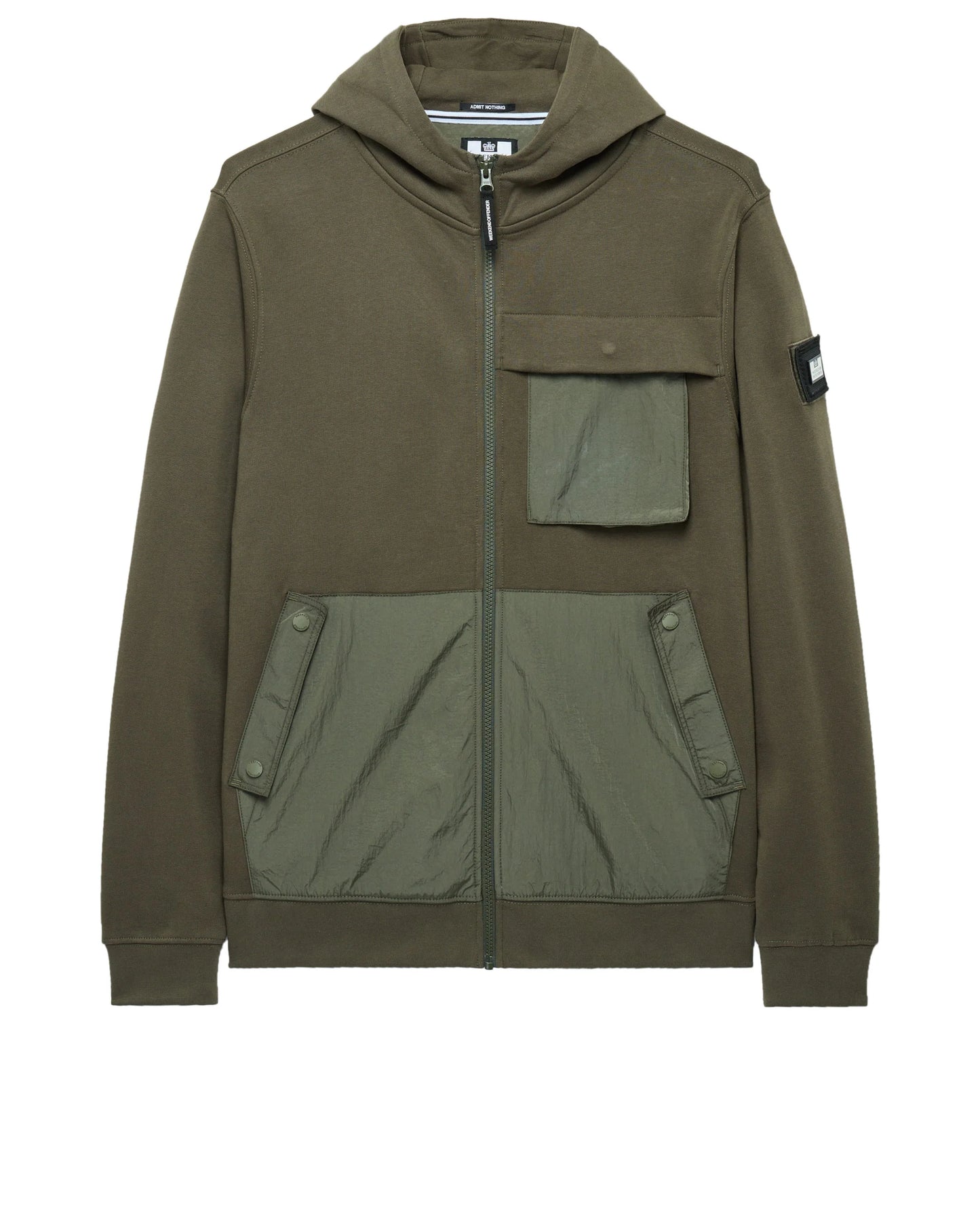 Weekend Offender Daponte Zip Hoodie // CASTLE GREEN