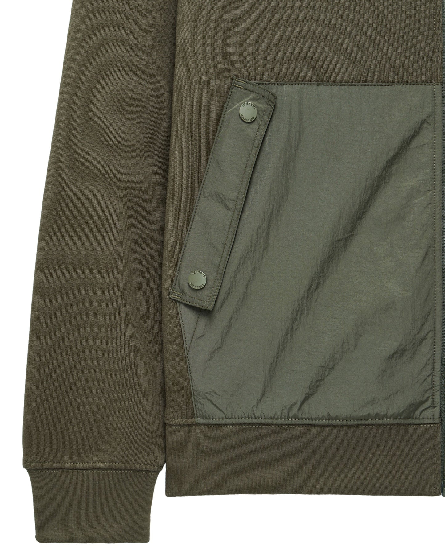 Weekend Offender Daponte Zip Hoodie // CASTLE GREEN