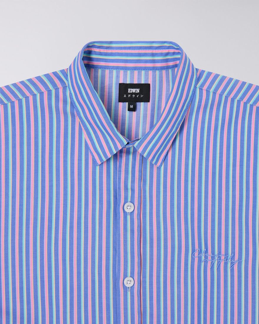 Edwin Toledo Shirt S/S // NAVY/PINK