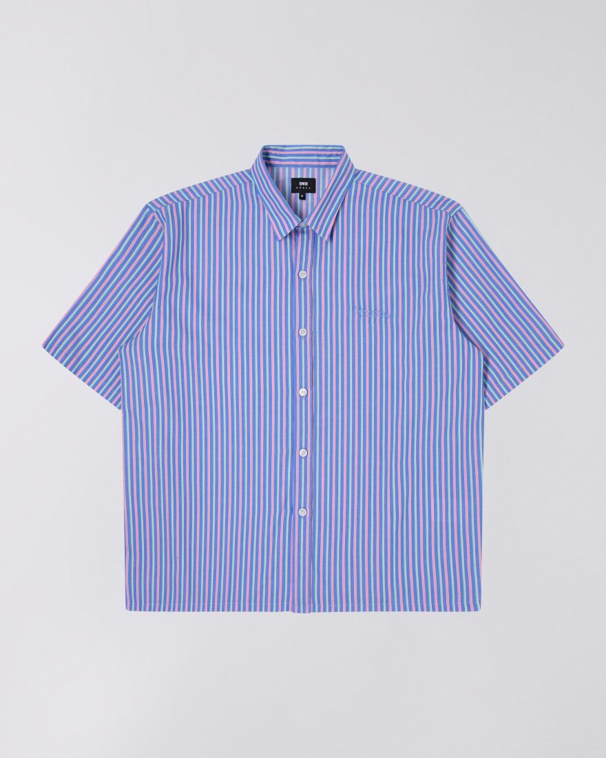 Edwin Toledo Shirt S/S // NAVY/PINK