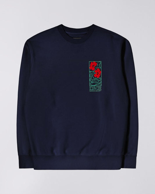 Edwin Garden Society Sweatshirt // MARITIME BLUE