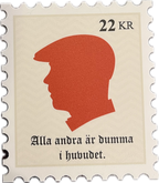 Sweet & Tender Beer Coaster "Alla andra är dumma i huvudet."
