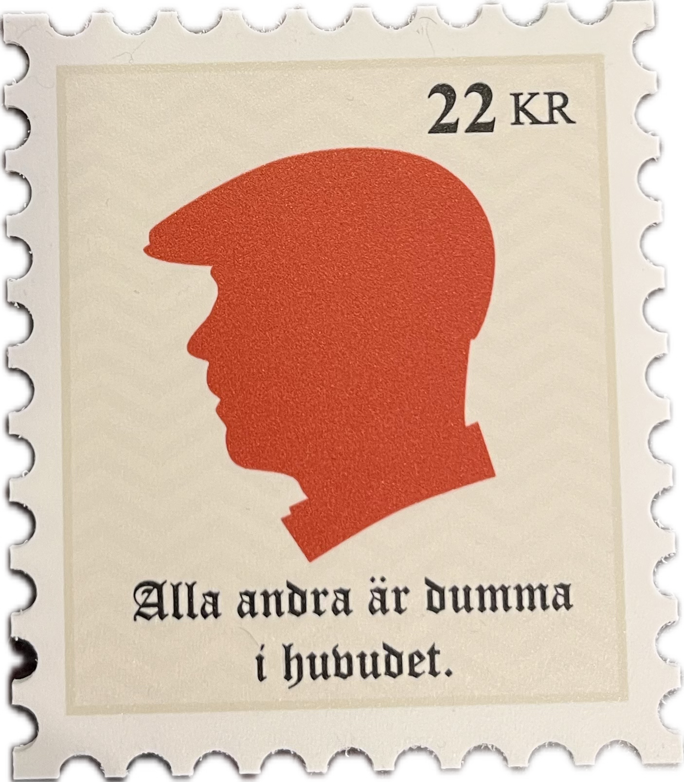 Sweet & Tender Beer Coaster "Alla andra är dumma i huvudet."