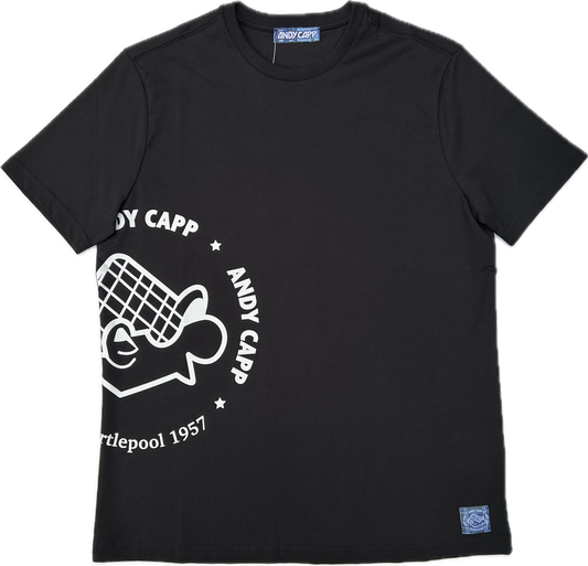 Andy Capp Hartlepool T-Shirt // BLACK