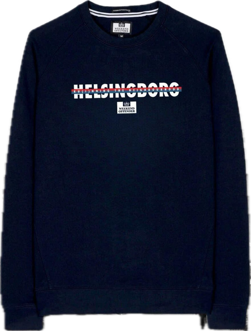 Weekend Offender City Series Helsingborg Sweatshirt // NAVY