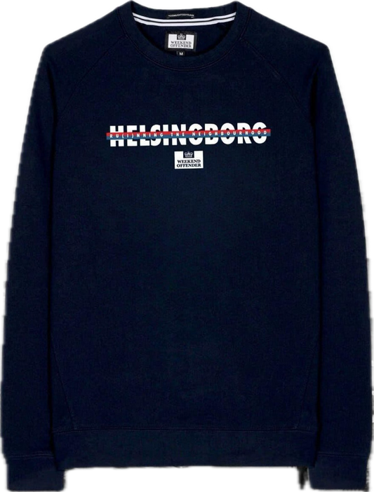 Weekend Offender City Series Helsingborg Sweatshirt // NAVY