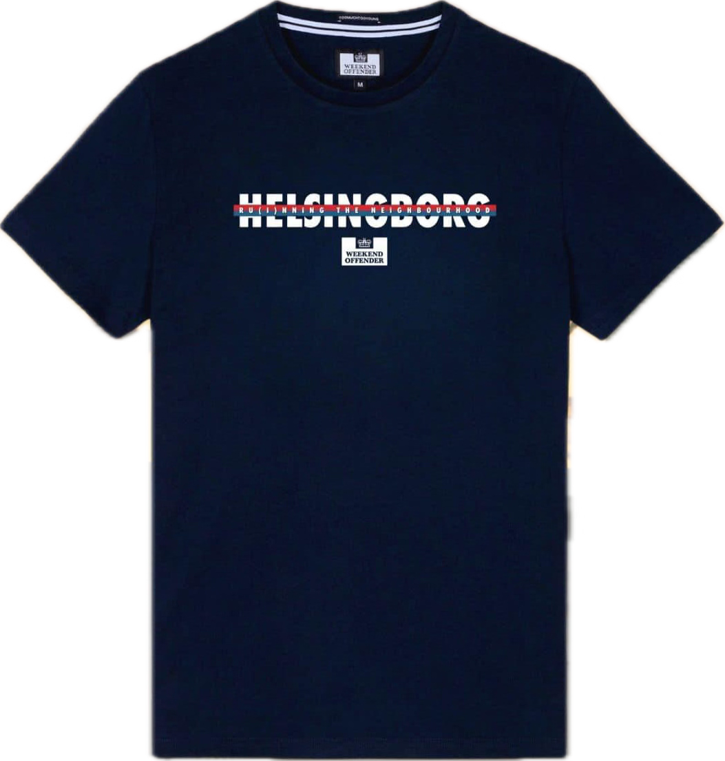 Weekend Offender City Series Helsingborg T-Shirt // NAVY