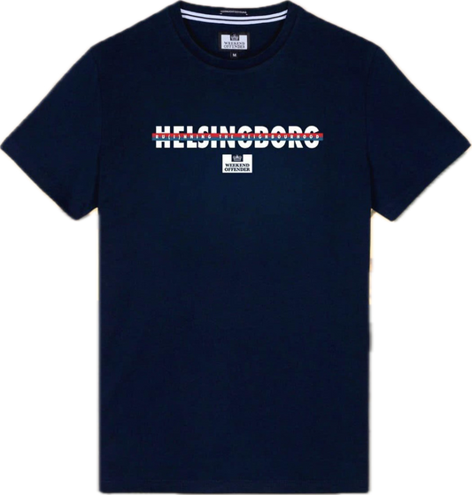 Weekend Offender City Series Helsingborg T-Shirt // NAVY