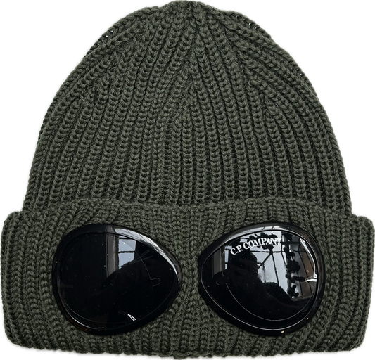 C.P. Company Goggle Beanie Heavy Knit // FOREST GREEN 665